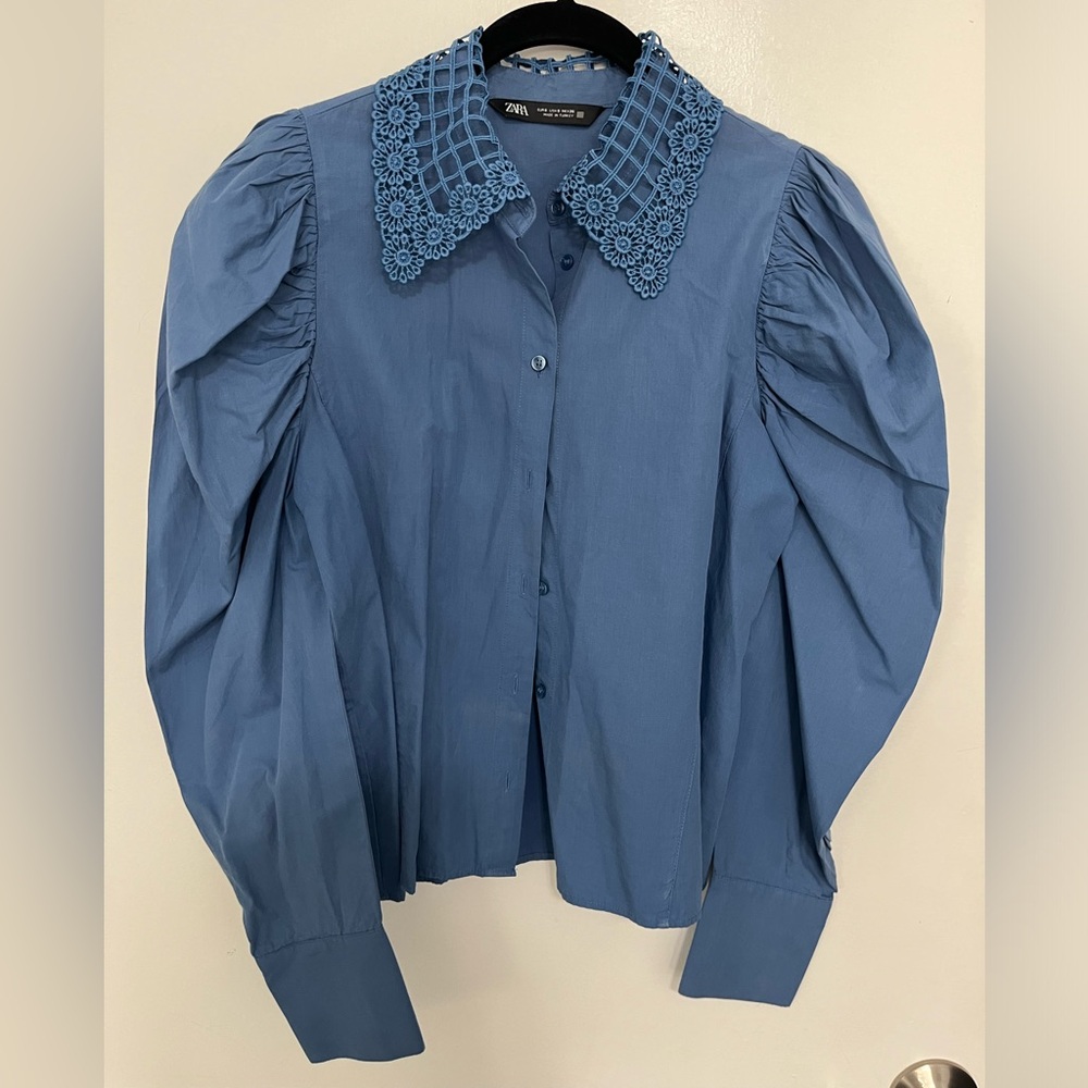 Zara button down blouse